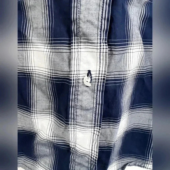 Grayson The Hero Button Up Shirt Blue Lightweight Plaid Long Sleeve Size L - Picture 3 of 5
